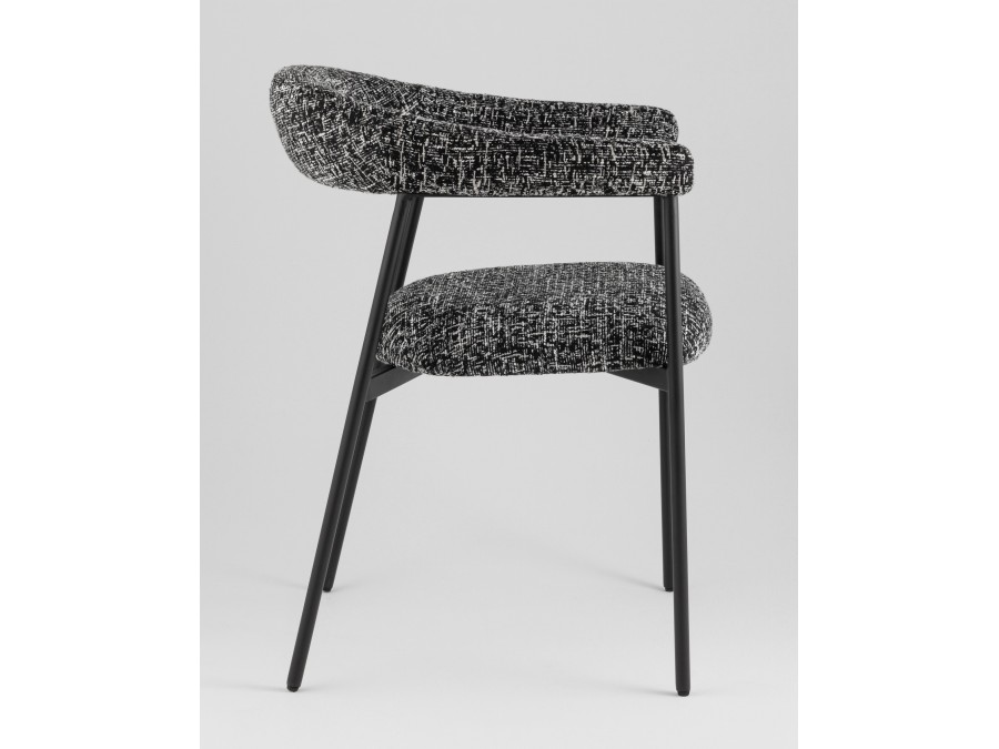 Стул обеденный Toko черно-белый