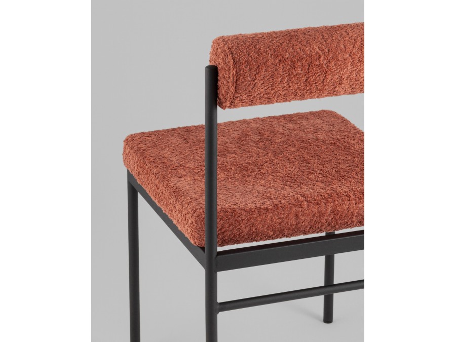 Стул обеденный Балла букле коралловый