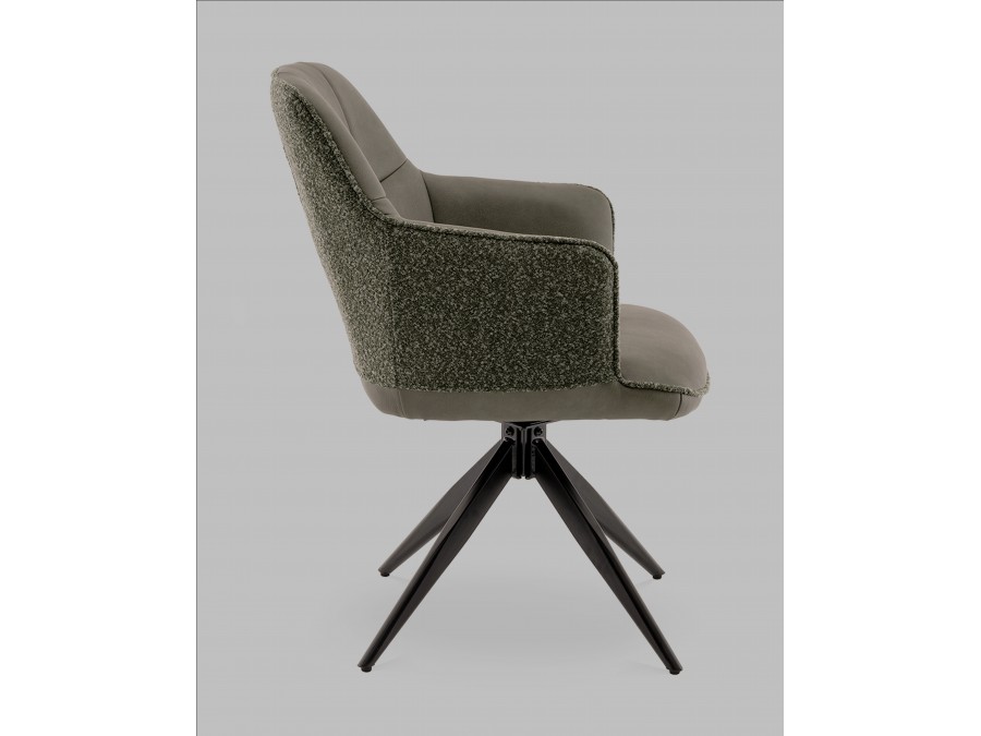 Стул обеденный Naya зеленый экокожа букле