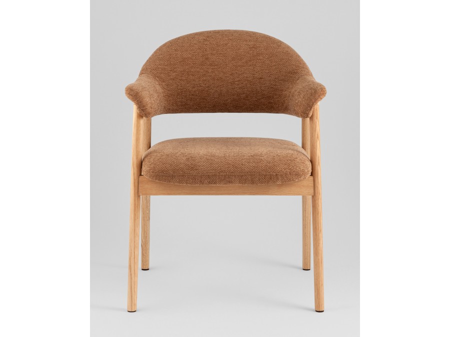 Стул обеденный Tavu с деревянными ножками терракотовый