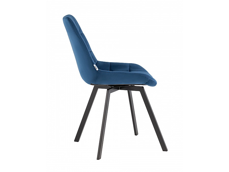 Стул вращающийся Флекс велюр синий