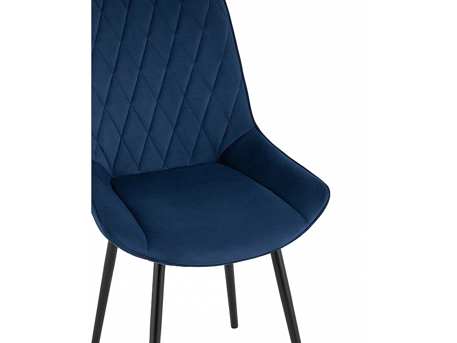 Стул Дарвин велюр синий