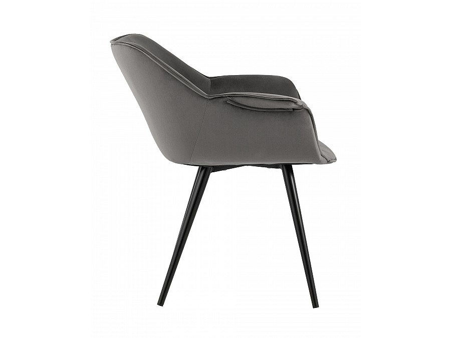 Стул Мэйсон велюр темно-серый