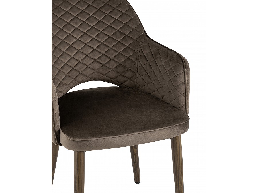 Стул Венера диамант велюр коричневый