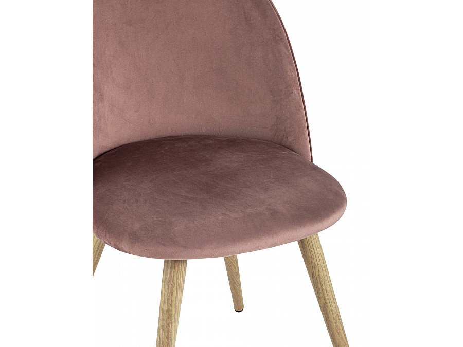 Стул Лион велюр с ромбами розовый