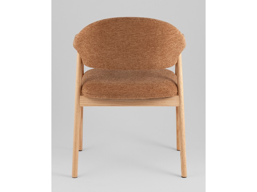 Стул обеденный Tavu с деревянными ножками терракотовый