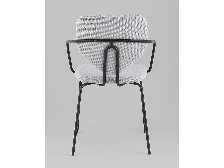 Стул обеденный Masey с подлокотниками серый