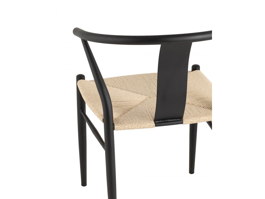 Стул обеденный Wishbone Style бежевый