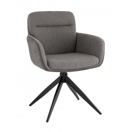 Стул обеденный Waldo серый с серой экокожей