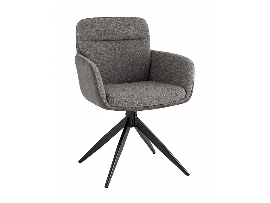 Стул обеденный Waldo серый с серой экокожей