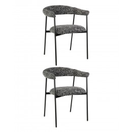 Стул обеденный Toko черно-белый 2 шт.