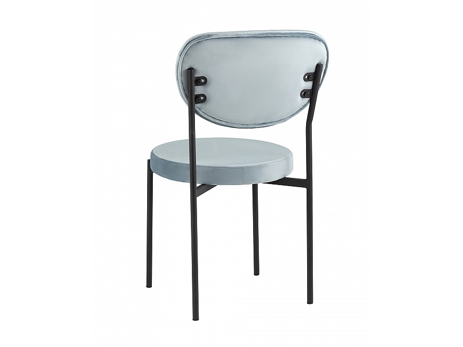 Стул Барбара велюр серо-голубой