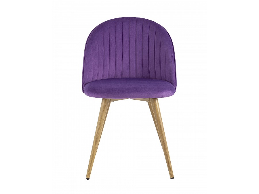 Стул Лион Страйпс велюр лиловый