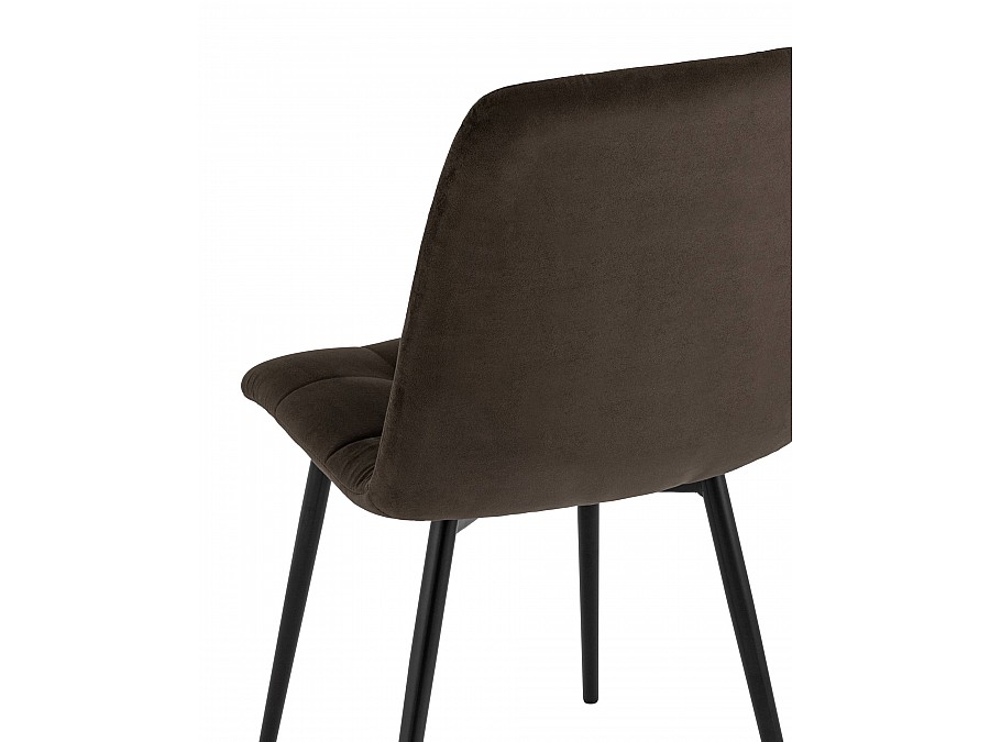 Стул Oliver велюр тёмно-коричневый