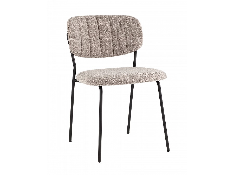 Стул Кэрол без подлокотников букле серый