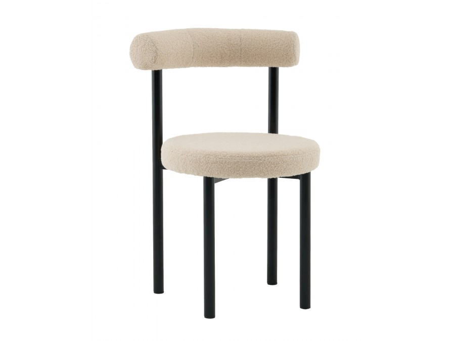 Стул обеденный Флорео букле бежевый