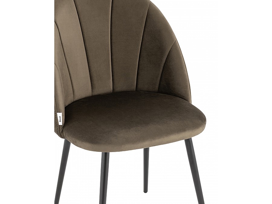 Стул Логан велюр коричневый