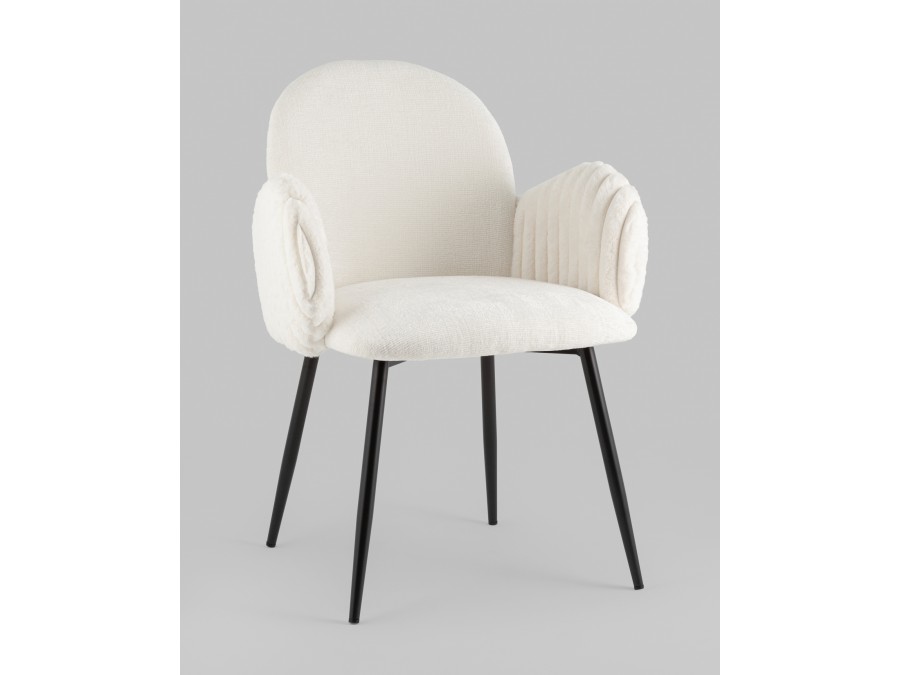 Стул обеденный Wave Stripes букле белый