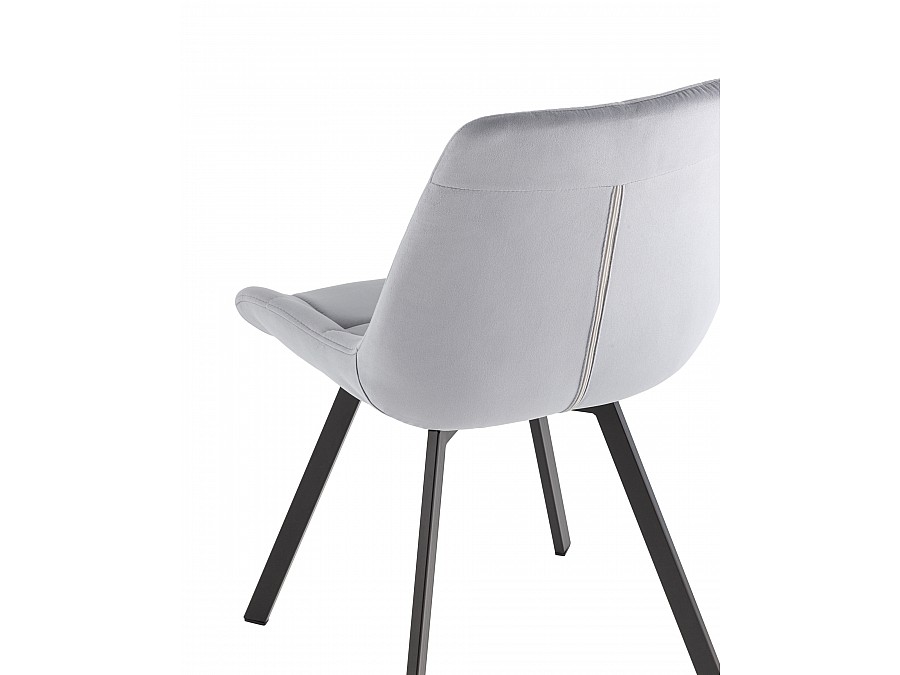 Стул вращающийся Флекс велюр велютто серый