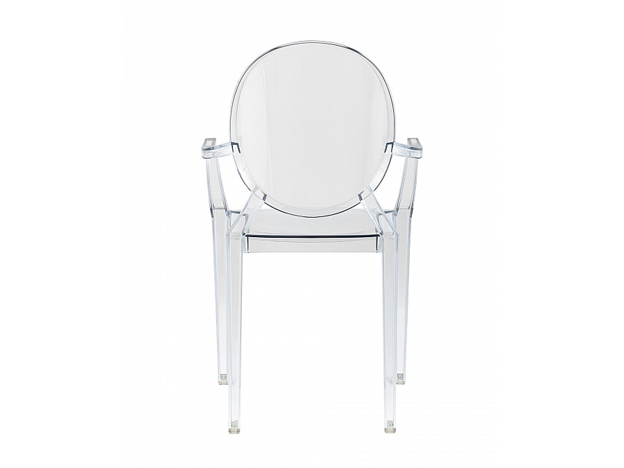 Стул Victoria Ghost с подлокотниками прозрачный