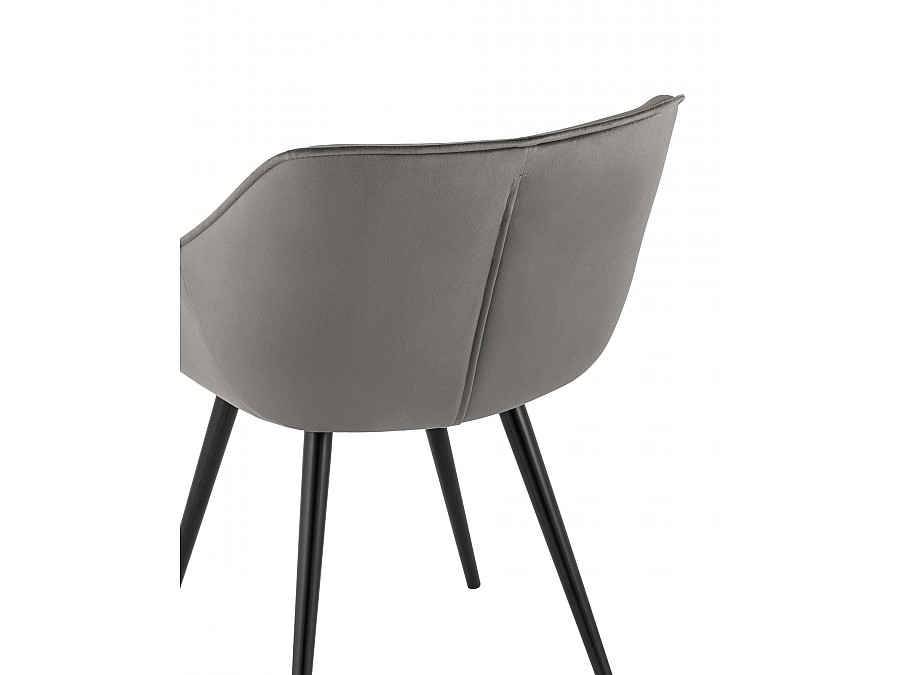 Стул Мэйсон велюр темно-серый