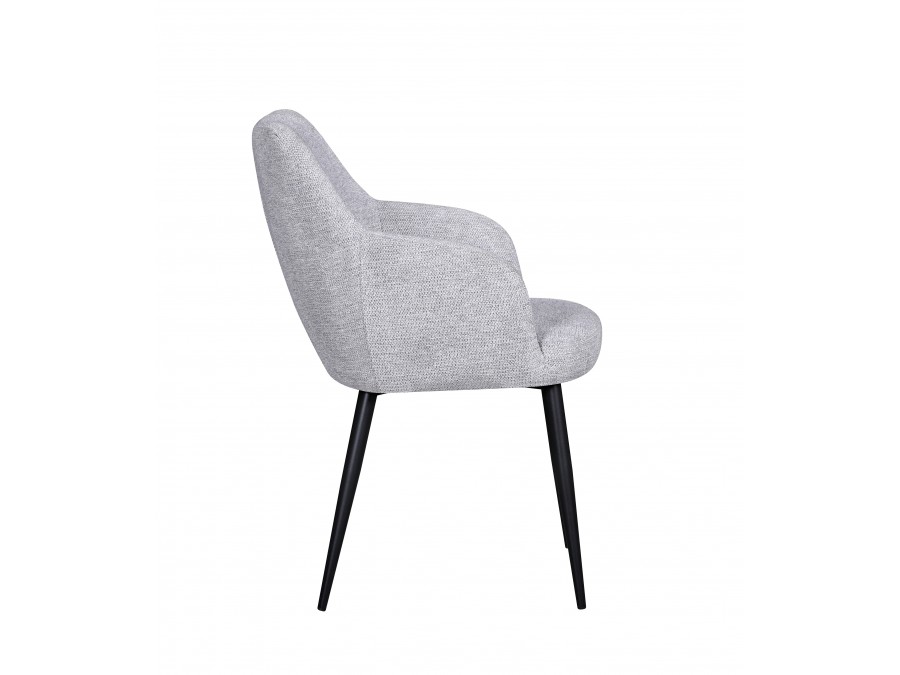 Стул обеденный Katys светло-серый рогожка 2 шт.