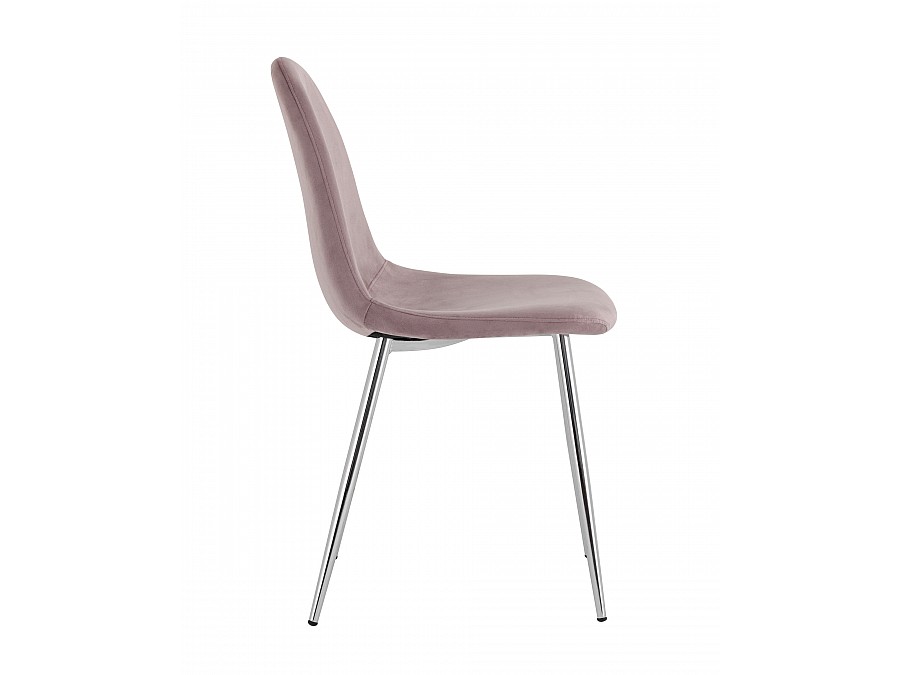 Стул Валенсия SN велюр розовый хромированные ножки