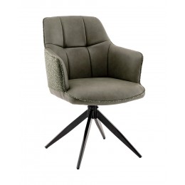 Стул обеденный Naya зеленый экокожа букле