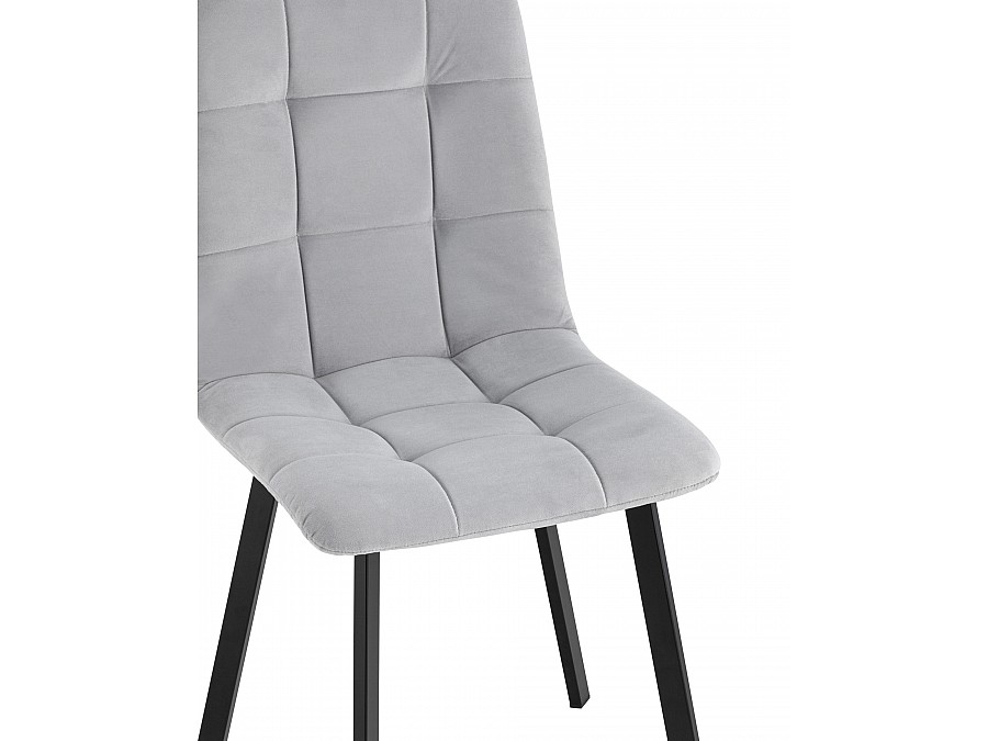 Стул Oliver Square велюр светло-серый