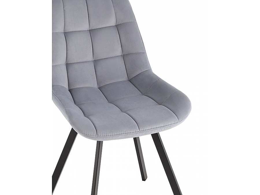 Стул вращающийся Флекс велюр велютто серый