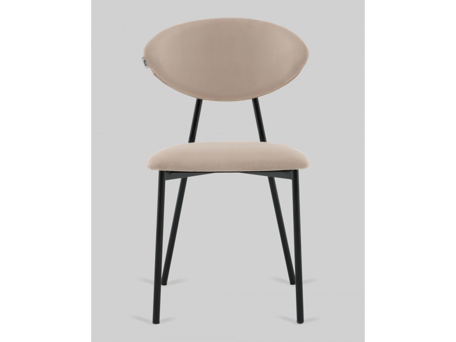 Стул обеденный Квинси велюр кремовый