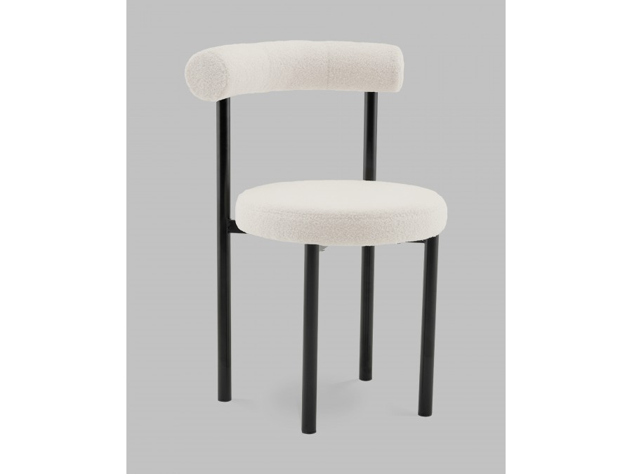 Стул обеденный Флорео букле молочный