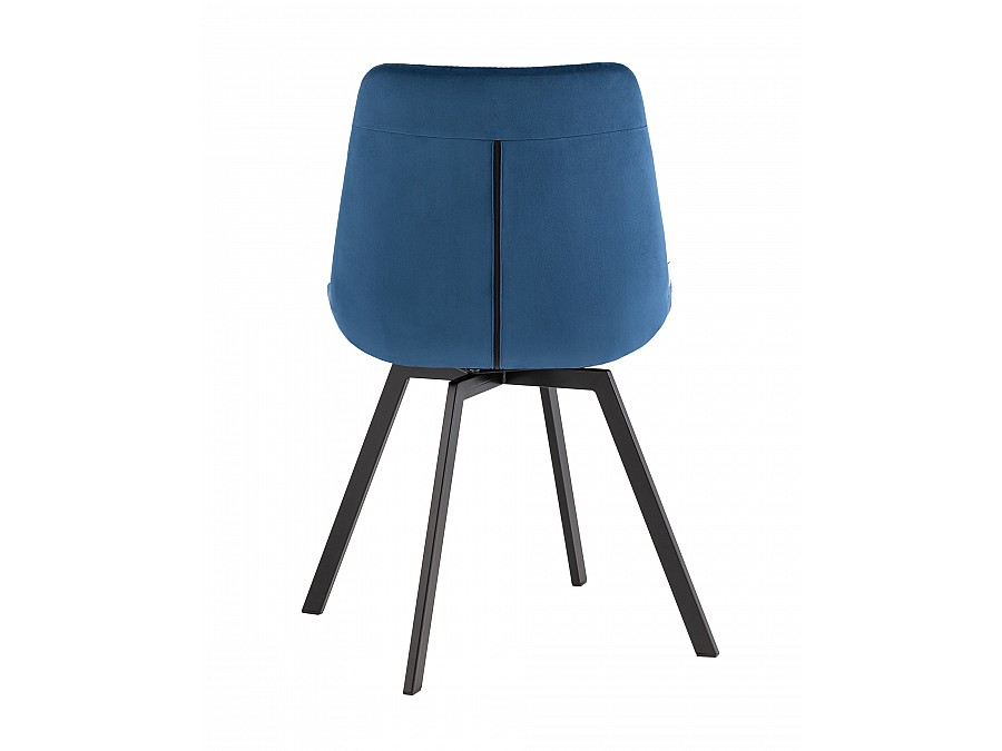 Стул вращающийся Флекс велюр синий