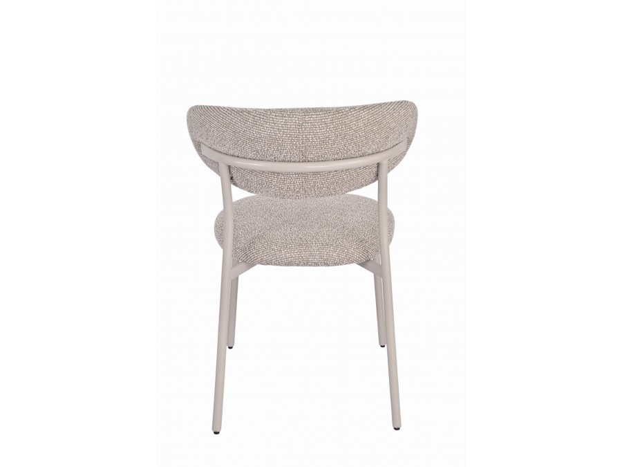 Стул обеденный Ayla бежево-зеленый кремовые ножки 2 шт.