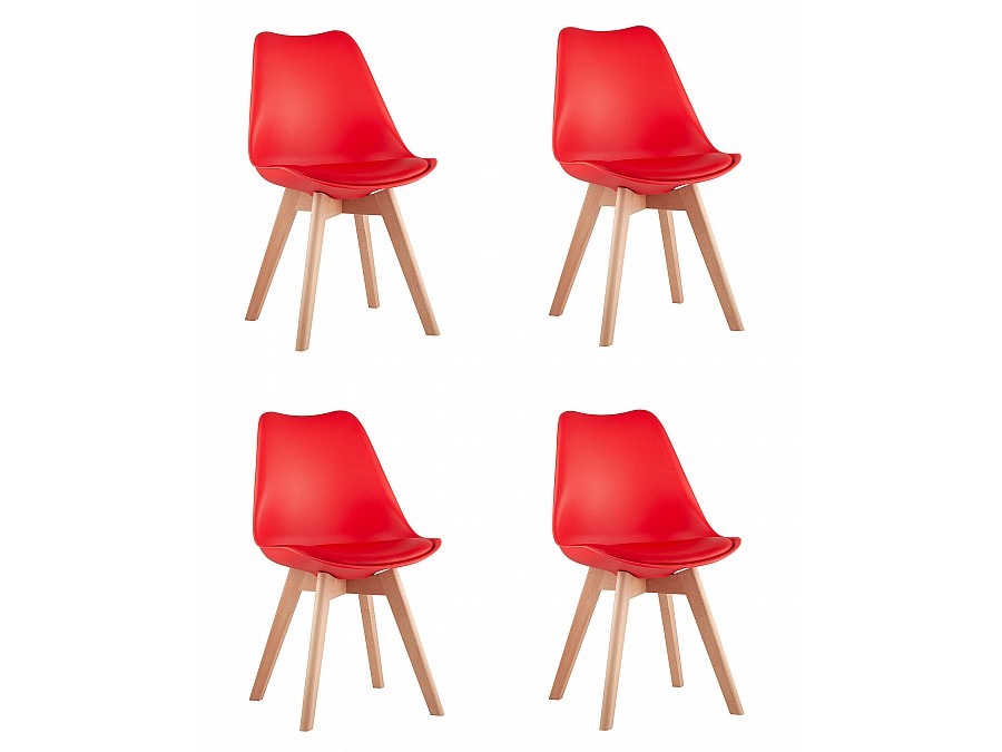 Стул FRANKFURT NEW красный 4 шт