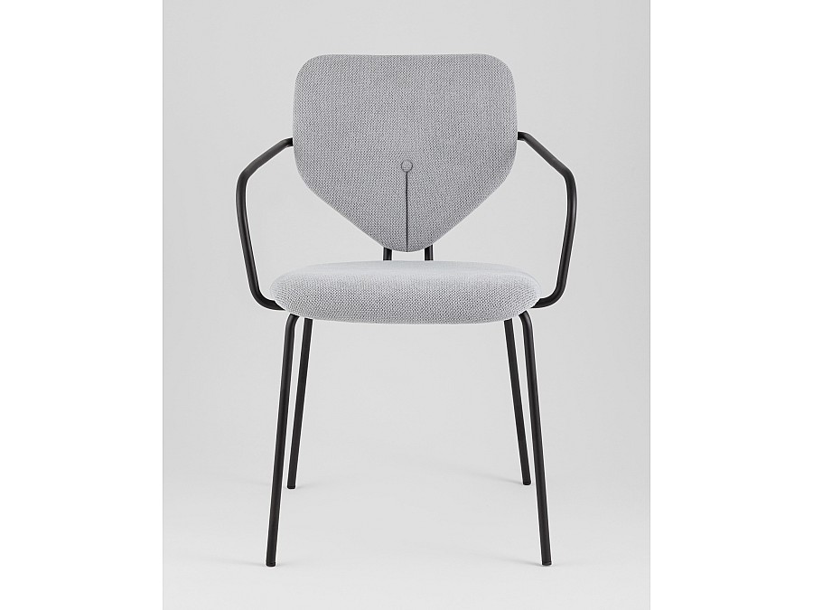 Стул обеденный Masey с подлокотниками серый