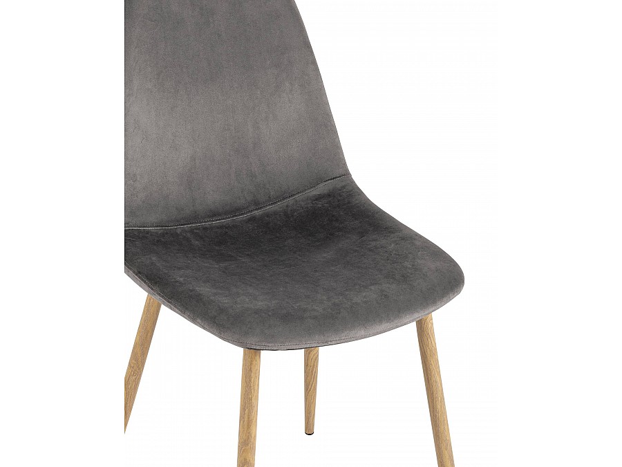 Стул Валенсия велюр серый
