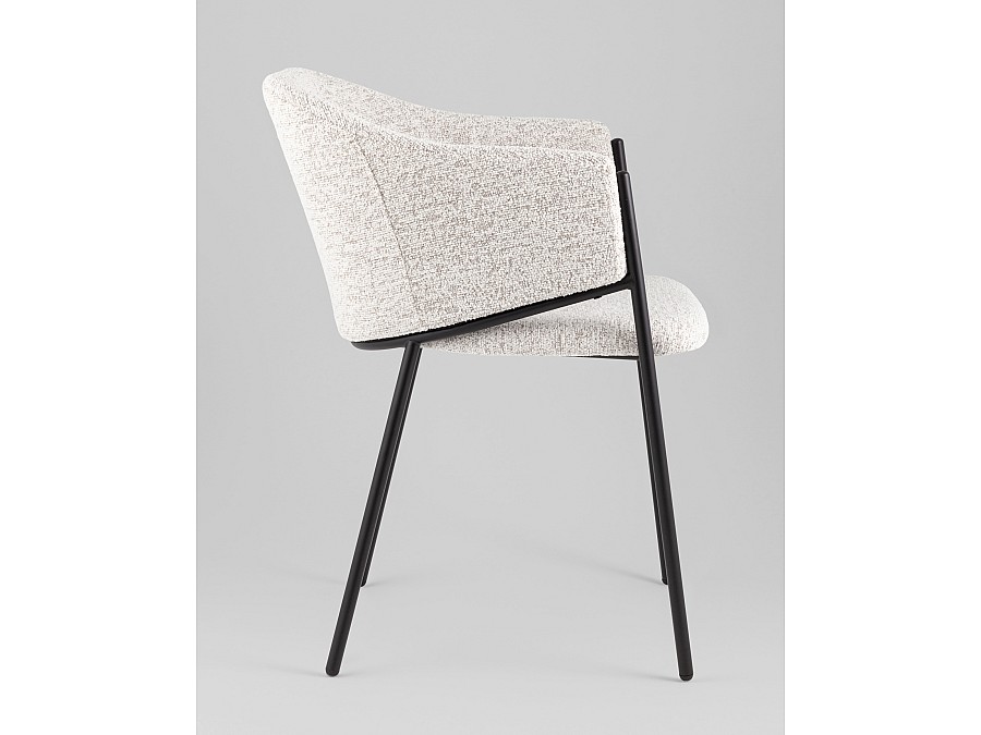 Стул обеденный Carmel бело-серый