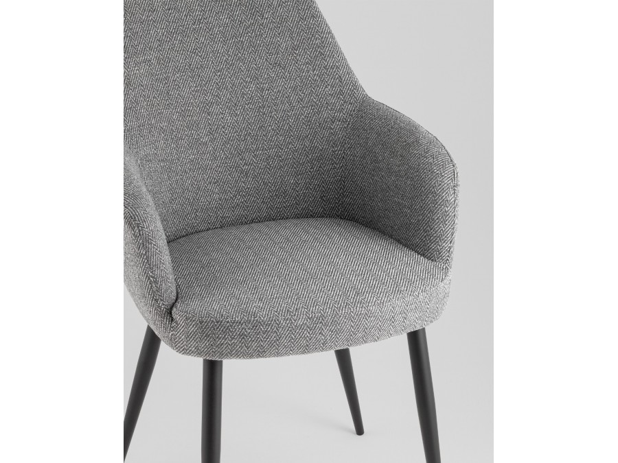 Стул обеденный Katys серый елочка