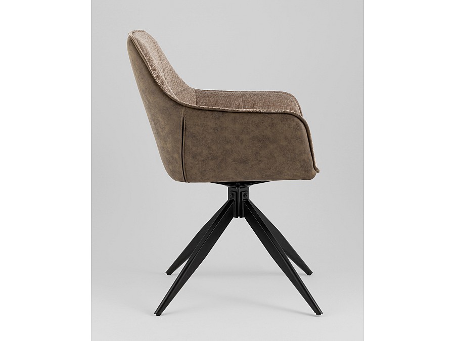 Стул обеденный Alba экокожа коричневый