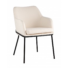 Стул Кози ткань букле молочный