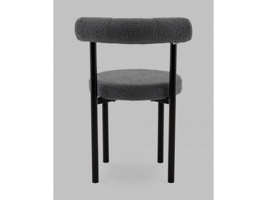 Стул обеденный Флорео букле темно-серый