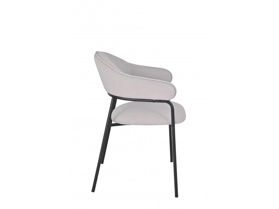 Стул обеденный Leya светло-серый 2 шт.