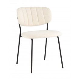 Стул Кэрол без подлокотников букле белый