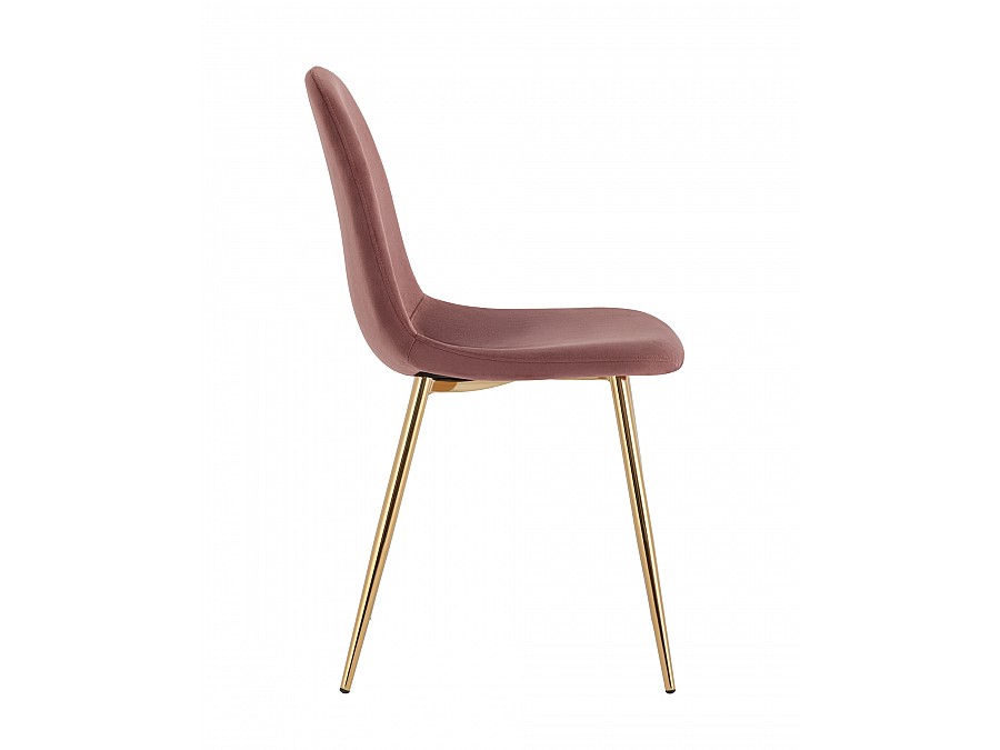 Стул Валенсия SN велюр пыльно-розовый золотые ножки
