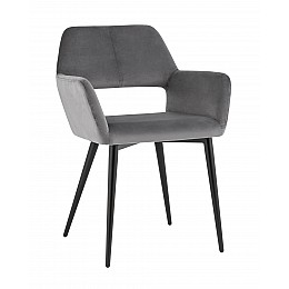 Стул Денди велюр серый
