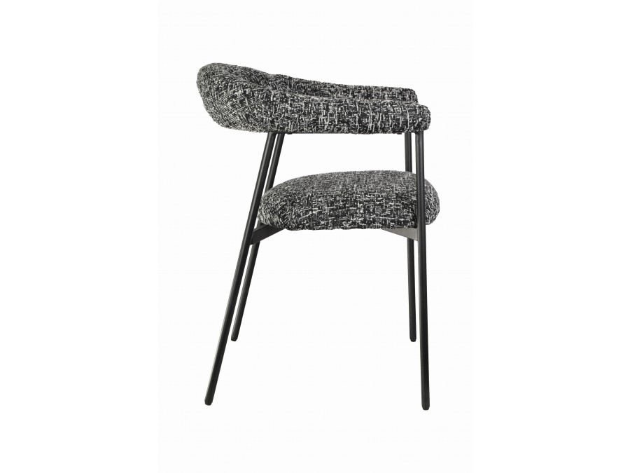 Стул обеденный Toko черно-белый 2 шт.