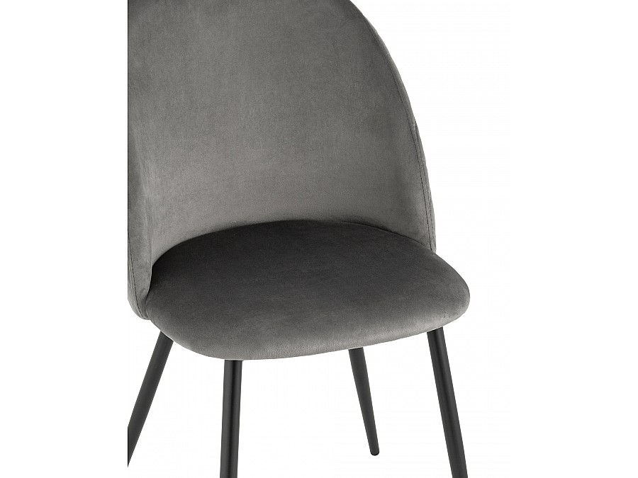 Стул Lilly велюр антрацитовый