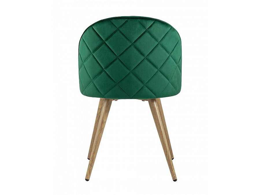 Стул Лион велюр с ромбами зеленый