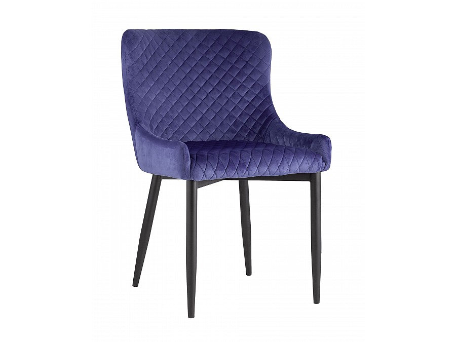 Стул Ститч велюр синий